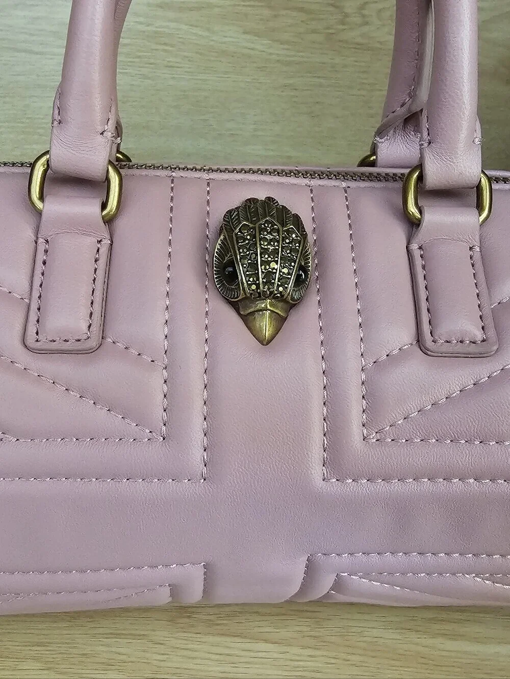 Kurt Geiger London Kesington Leather UJ Barrel Bag.